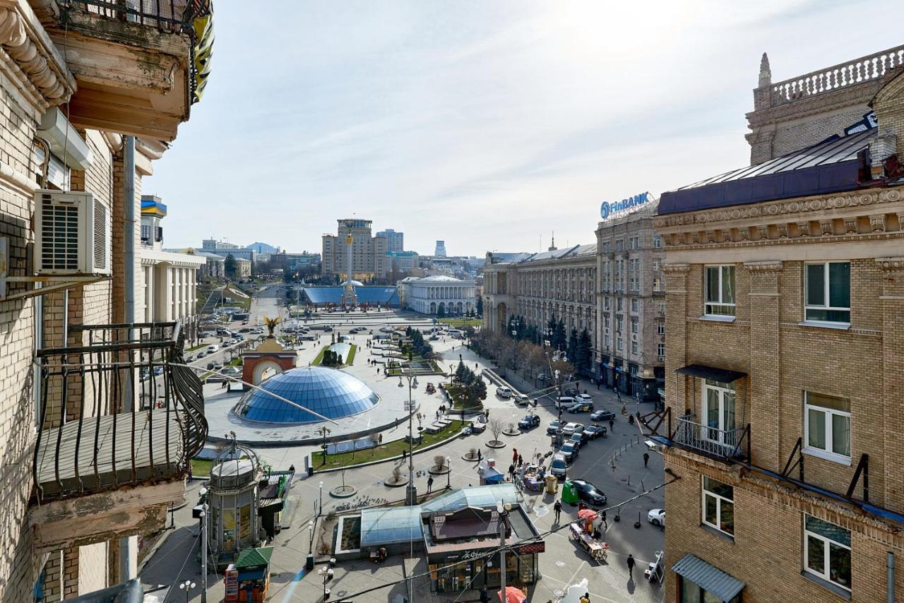 Apartmán Studia Z Vidom Na Maidan Nezalejnosti Kyjev Exteriér fotografie